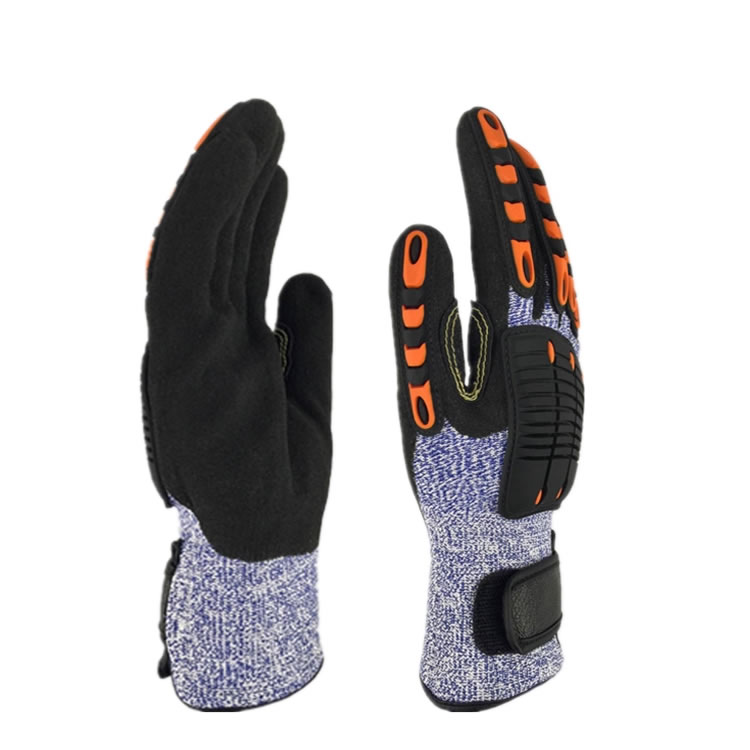HPPE anti cutting and shockproof gloves